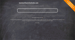 Desktop Screenshot of monmouthsocialcalendar.com