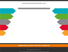 Tablet Screenshot of monmouthsocialcalendar.com